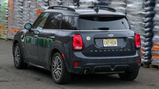 Adding a battery and electric motor (to drive the rear wheels) had virtually no effect on passenger or cargo space. It did knock the fuel tank (under the back seat) down to 9.5 gallons.