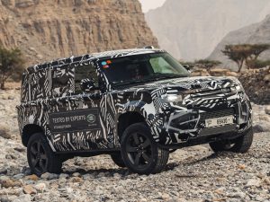 2020 Land Rover Defender, under test in the UAE.