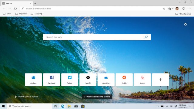 Microsoft випускає першу бета-версію браузера Chromium Edge