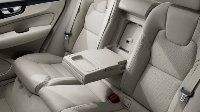 Back seat of the second generation Volvo XC60. 