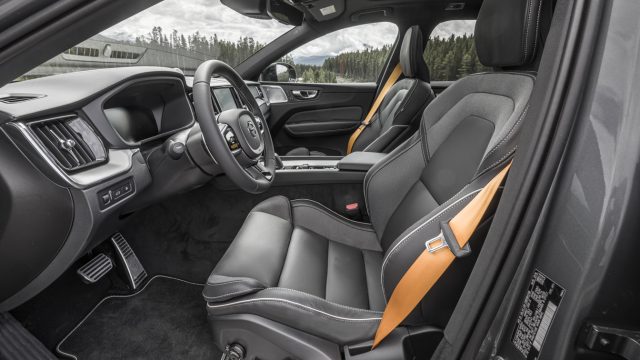 Seventy large gets you gold seatbelts with the XC60 Polestar Engineered.