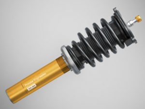 The XC60 Polestar adjuster knob on the Ohlins shocks is also gold.