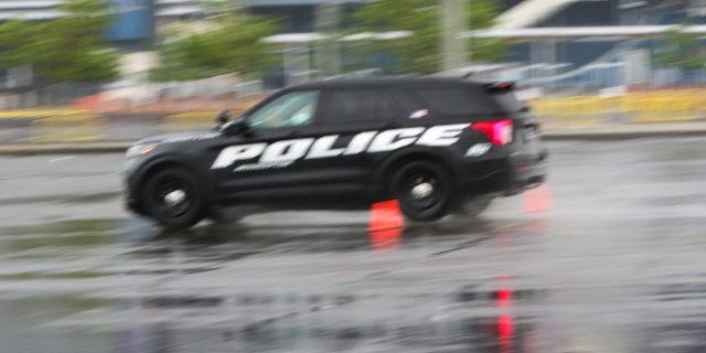 Ford Police Interceptor Utility Hybrid Hybrid SUV.