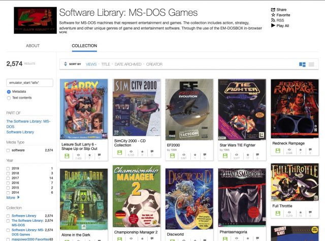 Internet Archive Adds 2,500 Playable MS-DOS Games