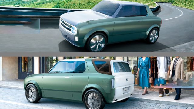 The Suzuki Waku SPO is a shape-shifting, two-door, plug-in hybrid coupe, inspired by the 1960s Suzuki Fronte 360. (They waited a long time to recall the shape for concept car duty.) You want a coupe, you&#039;ve got a coupe. A wagon/SUV? It morphs. It&#039;s an A-segment car, meaning mini or city cars. Think Fiat 500 or a small Mini. Unlikely to be a US car, were this to be made into a real product.