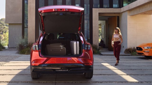 The rear trunk holds 29 cubic feet of cargo, 60 with the rear seat down. 