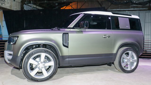 Back after 22 years away, the Land Rover Defender is a serious off-roader that can ford 35 inches of water and handle 45-degree inclines. (More than some occupants can.) The two-door, two-row Defender 90 (photo) can fit a third passenger in the front row. The Defender 110 has four doors and more rooms. Prices will be $50K-$80K plus serious options. The roof rack, for example, holds about 600 pounds.