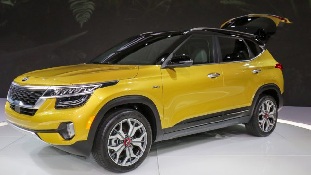 The 2021 Kia Seltos, 172 inches long, slots between the Soul and Sportage SUVs, and is capable of light off-roading. Buyers can get 146 hp or turbo 175 hp engines, front or all-wheel drive, with a dual-clutch automated transmission. Android Auto and Apple CarPlay come standard. Higher trim lines get adaptive cruise control, blind-spot detection and lane-keeping. It arrives in early 2021.