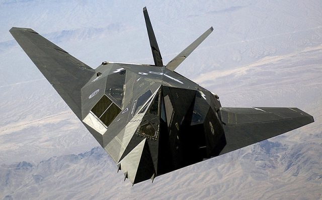 US Air Force F-117A Nighthawk Stealth Fighter.