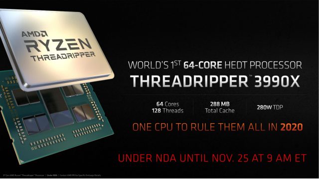 Ще одна річ: AMD запускає 64-ядерний 39-кратний Threadripper у 2020 році