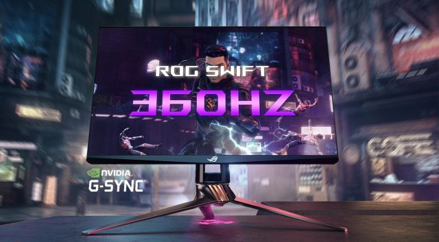 Nvidia и Asus Reveal Первый 360Hz G-Sync Gaming Monitor