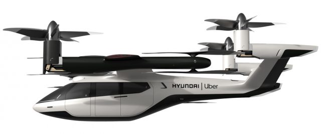 Hyundai eVTOL (электрический вертикальный взлет и посадка) PAV (Personal Air Vehicle).