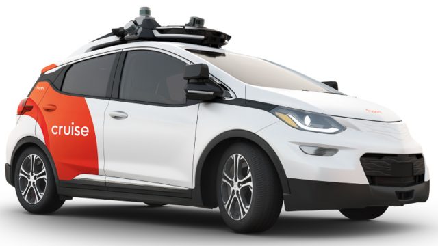 Cruise Automation early autonomous car based on the Chevrolet Bolt EV.