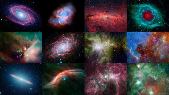 An assortment of images from Spitzer.