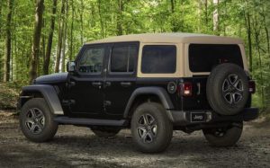 Jeep Wrangler SUV.