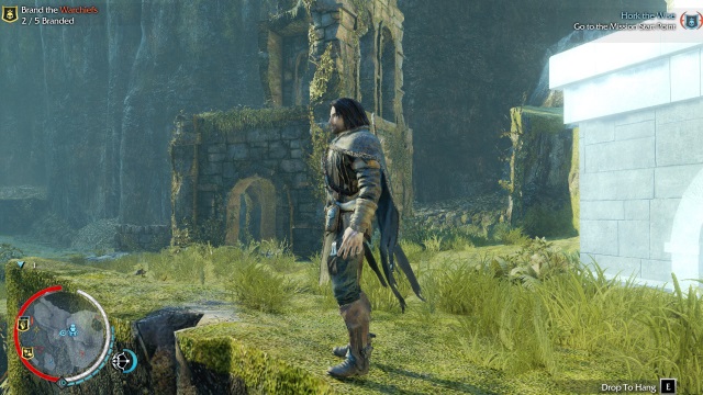 Medium detail is where ground clutter definitely takes a hit. There's much less of it, and it does impact the visual appeal of the game. With that said, however, the game is still both playable and plenty pretty. Detail levels on Talion himself are also still high.