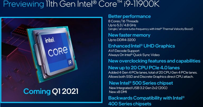 What to Expect From Intel’s 11th Generation Rocket Lake