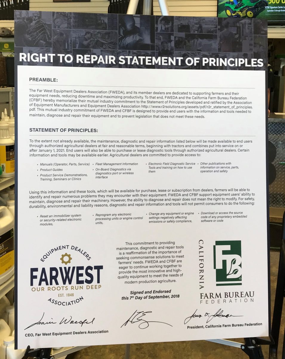 John Deere Fails to Uphold Right to Repair Agreement Signed in 2018