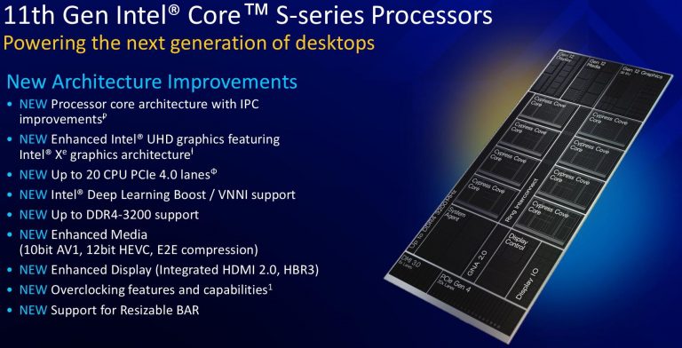 Intel Reveals Rocket Lake Price, Positioning, and Overclocking Features