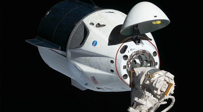 ISS Astronauts Move Crew Dragon to a New Docking Port