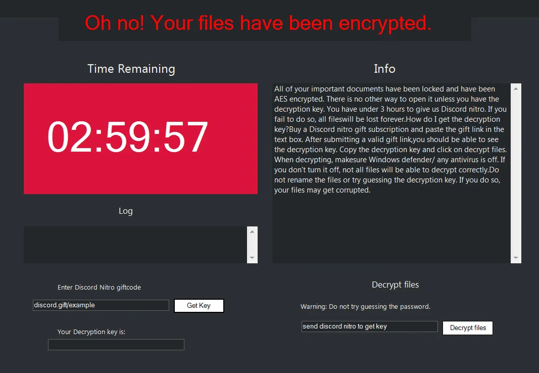 New Ransomware Demands Discord Gift Codes Instead of Crypto