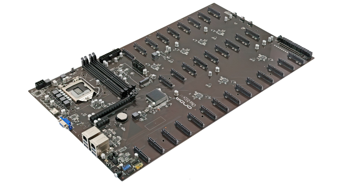 New Motherboard for Chia Mining Includes 32 SATA Ports
