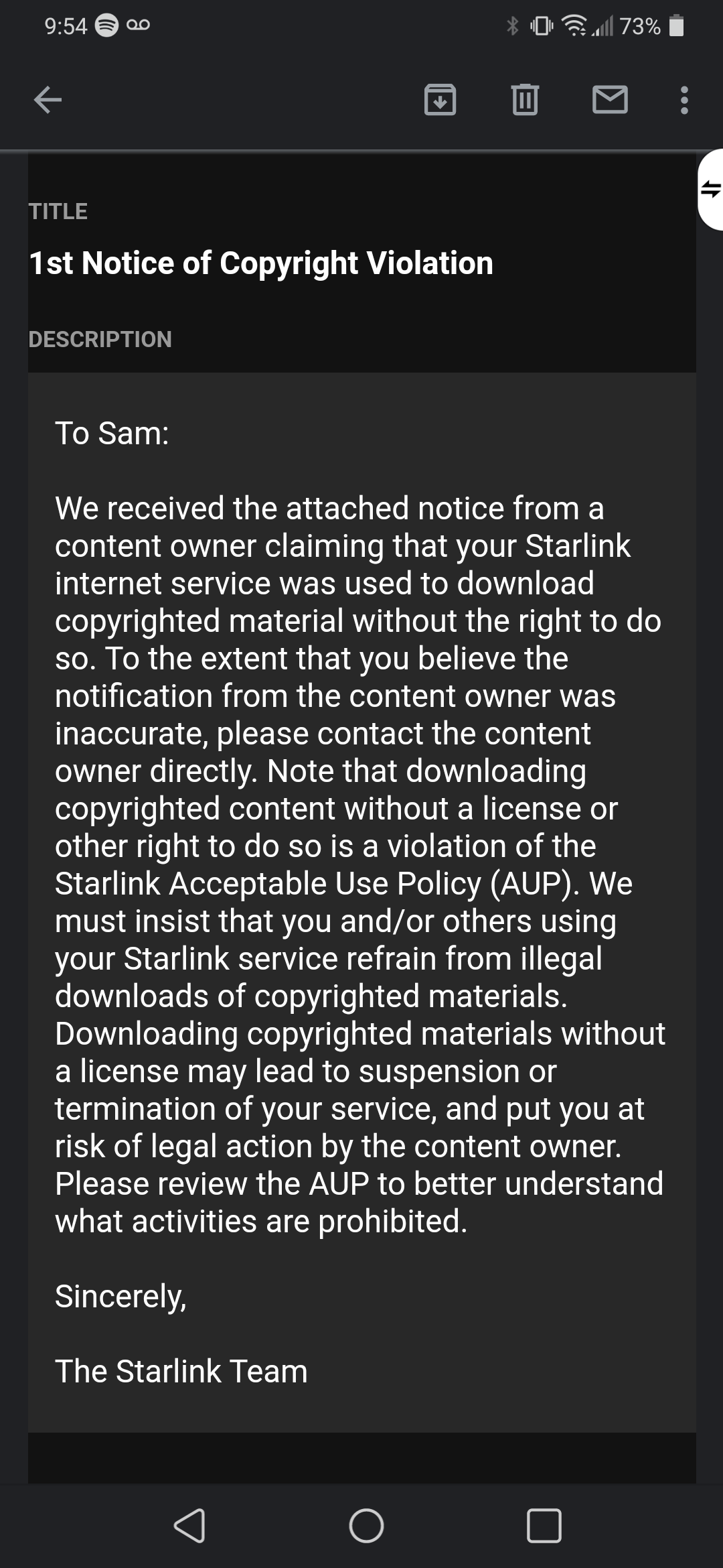 Starlink Is Just Another ISP When it Comes to Piracy