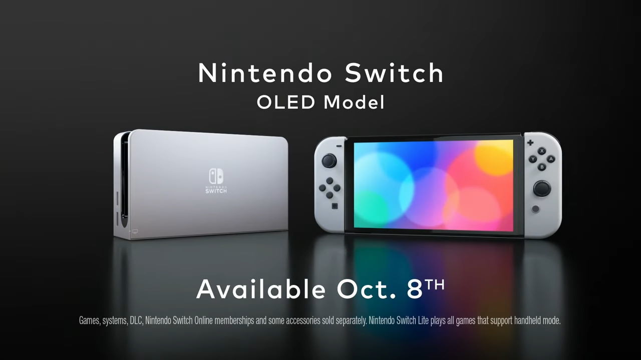 Nintendo оголошує Оновлений перемикач з OLED-екраном