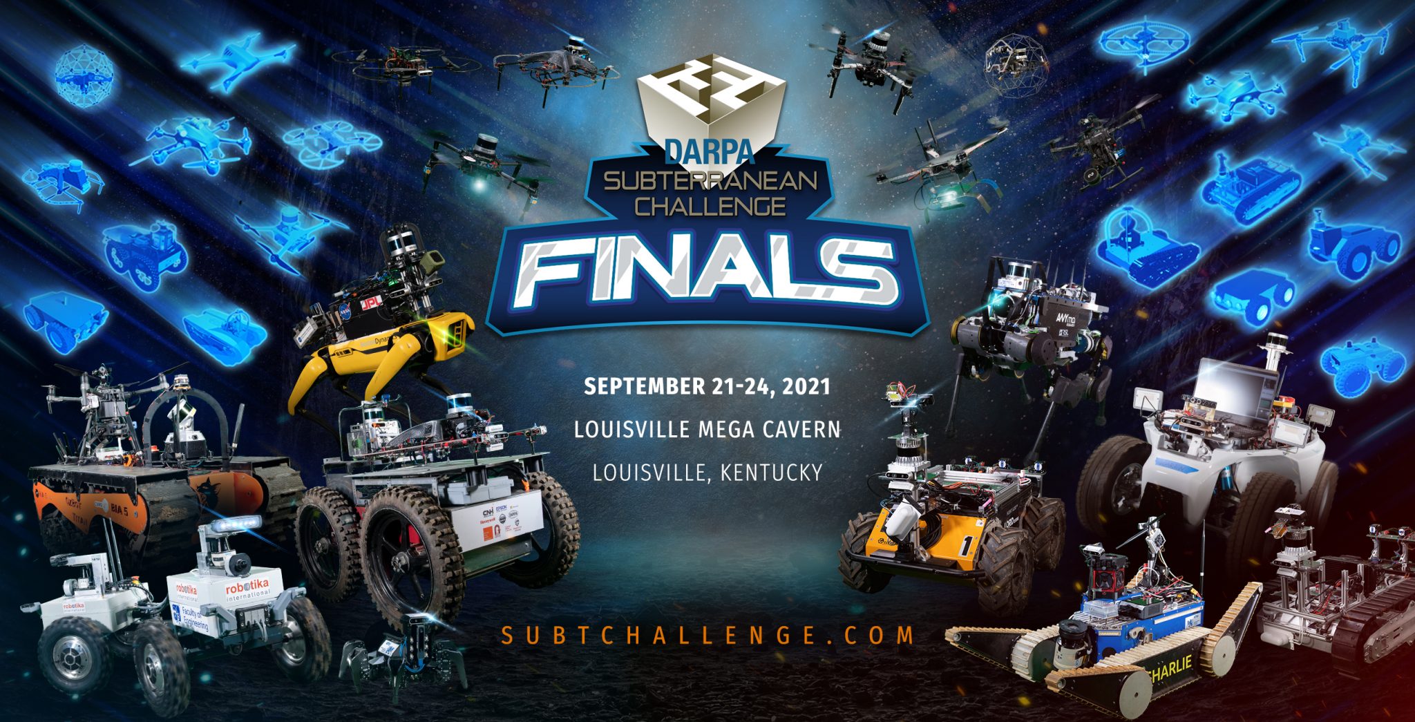 ROBOTS NASA соревнуется в эпическом подземном вызове DARPA Finals