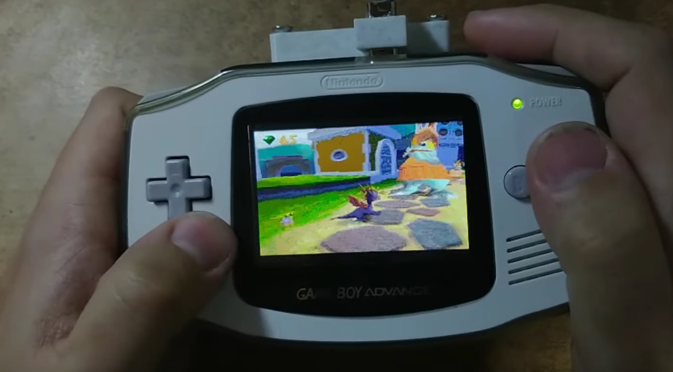 Super-Powered Gameboy Advance Runs PS1 Games