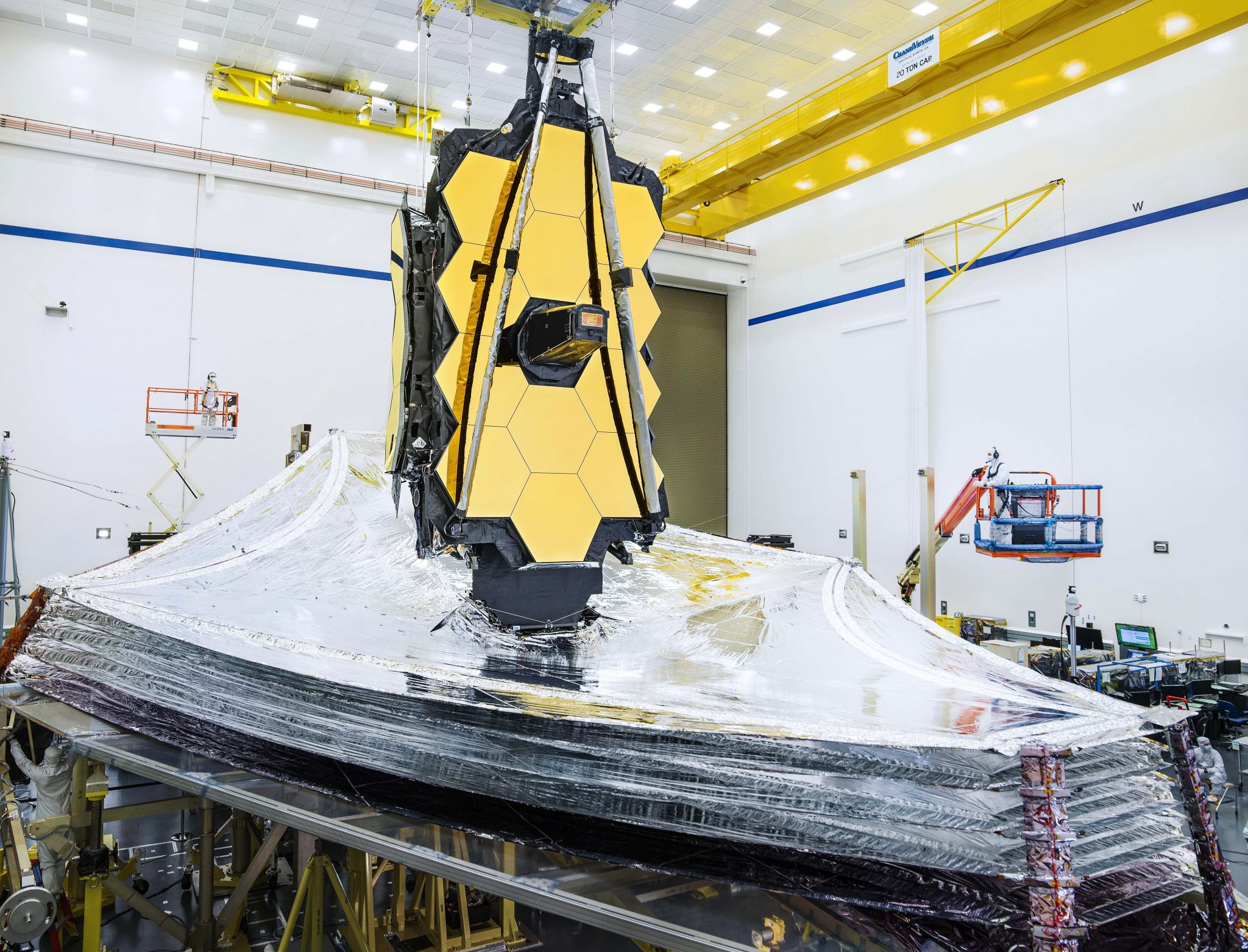 NASA Begins Tensioning Webb Telescope’s Vital Sunshield