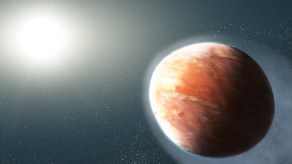 Его дожди от драгоценных камней на этом Swelltering Exoplanet