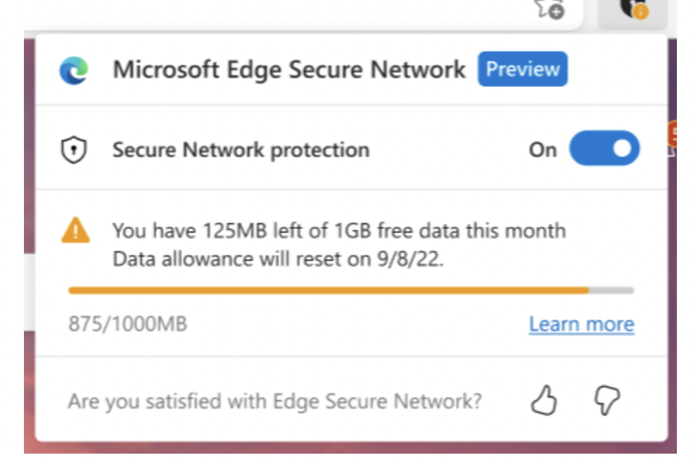 Microsoft, щоб додати послугу VPN до свого браузера Edge