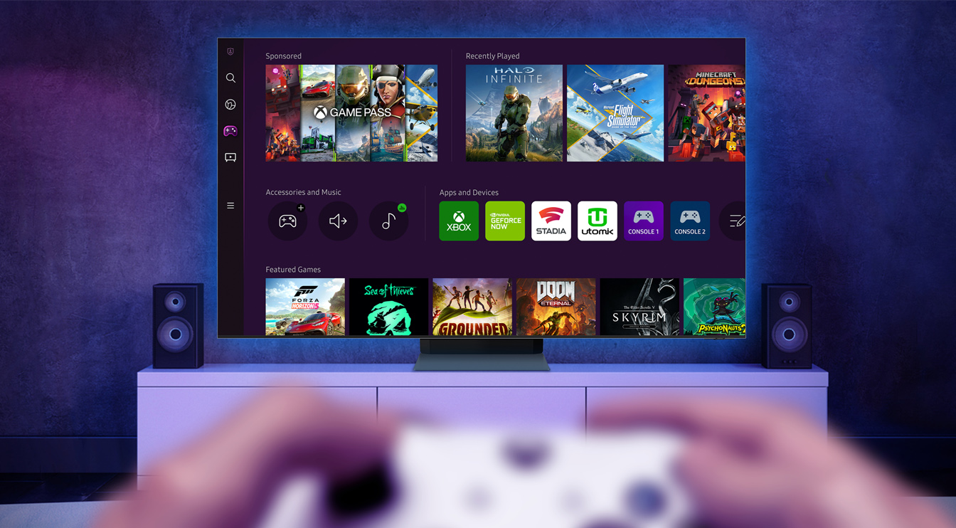Samsung Smart TV Hub добавляет Stadia, Xbox и Geforce сейчас