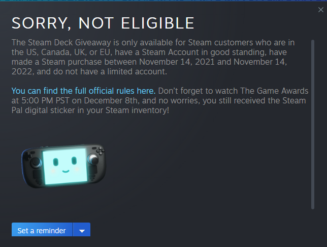 Valve’s Steam Deck Giveaway Is Already Experiencing Issues